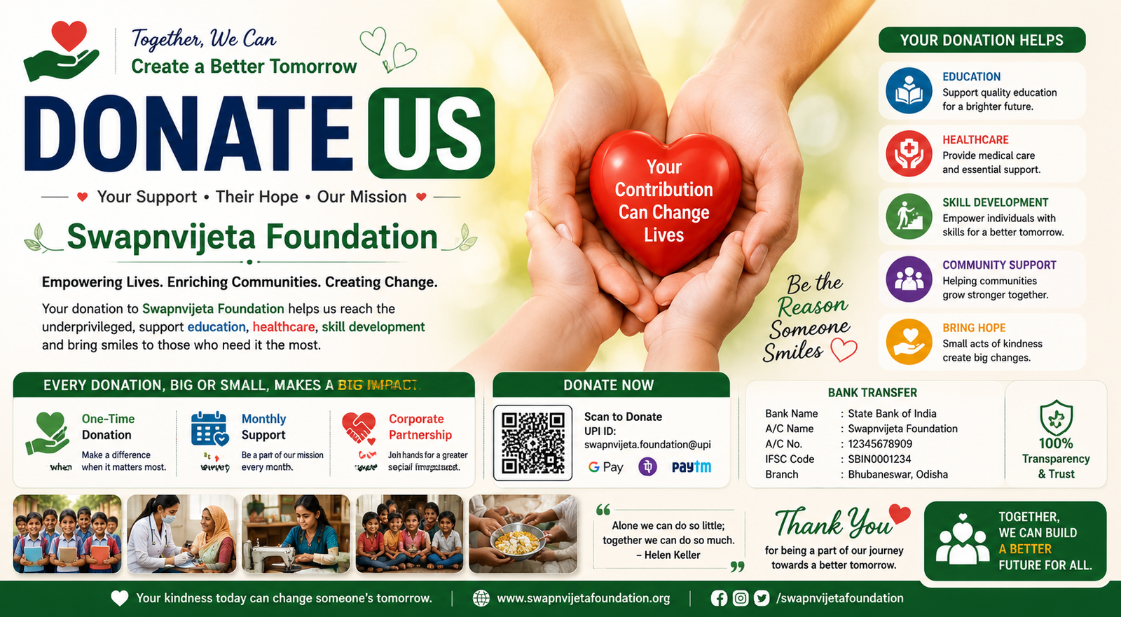 Donate to Swapnvijeta Foundation